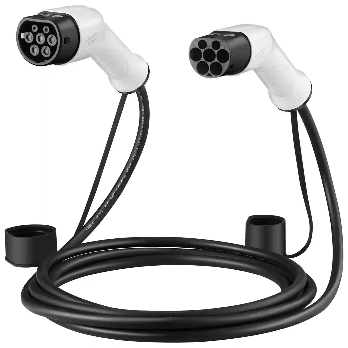 Câble de recharge Type 2 vers Type 2 monophasé 5 m